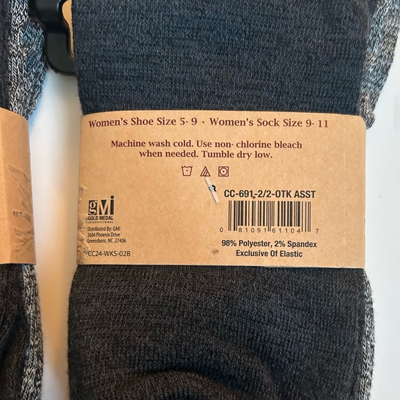 Clear Creek Woman’s Knee High Socks 4 Pairs Size 9 - 11 NWT - Picture 3 of 3